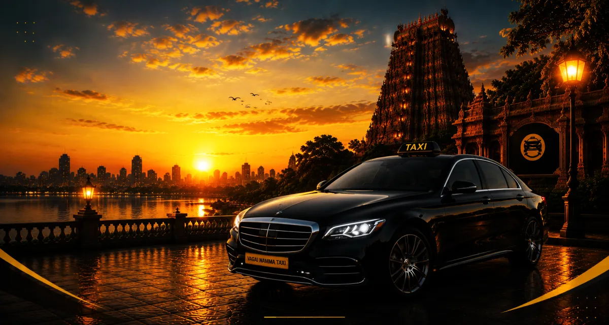 Professional drivers and premium taxi fleet at Vaigai Namma Taxi in Madurai